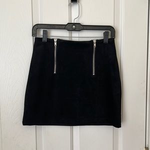 Black Suede skirt